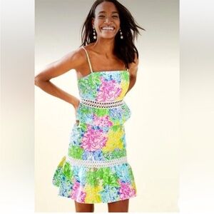 Lilly Pulitzer Jan Crop Top & Skirt Set in Cheek To Cheek Size 2